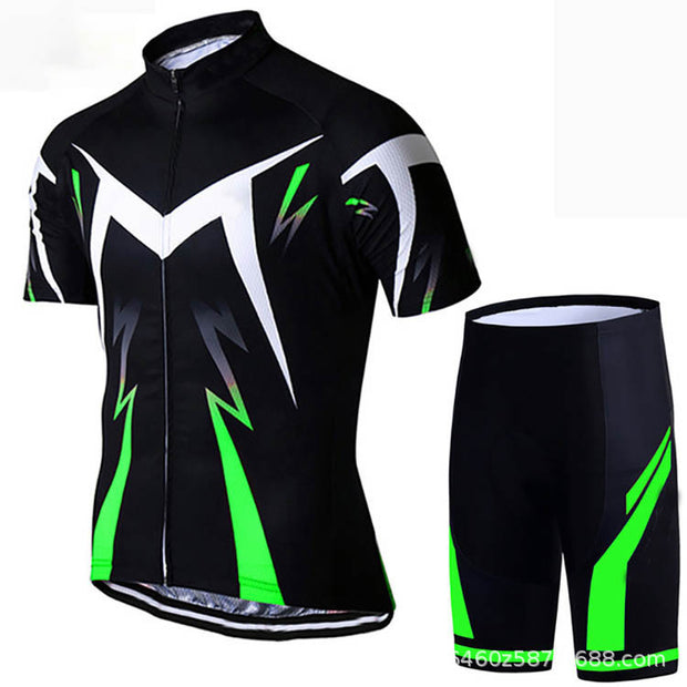 Sweat Wicking Breathable Short Sleeved Cycling Suit