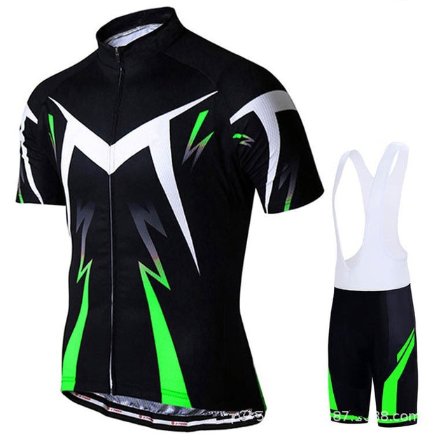 Sweat Wicking Breathable Short Sleeved Cycling Suit