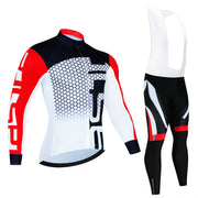 Spring And Autumn Cycling Clothing Long-sleeve Suit Top And Trousers Men's Sweat-wicking Breathable